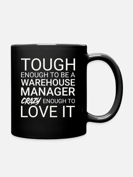 Warehouse Manager Crazy - Tasse einfarbig - Schwarz