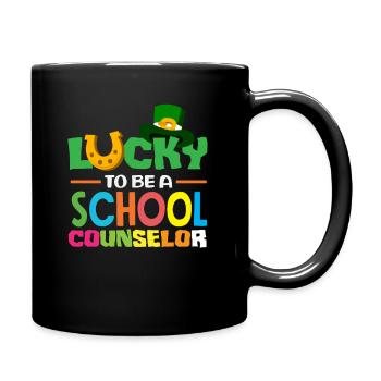 Glücklich Als Schulberater Sein - Tasse einfarbig - Schwarz - Rechts