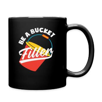 Sei Ein Eimerfüller Schulberater - Tasse einfarbig - Schwarz - Rechts