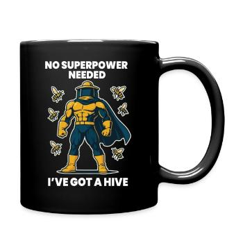Bee Beekeeper Superpower Hive Honey - Full Colour Mug - black - Right