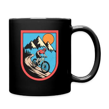 VTT Vélo Cyclisme - Mug uni - noir - Droite