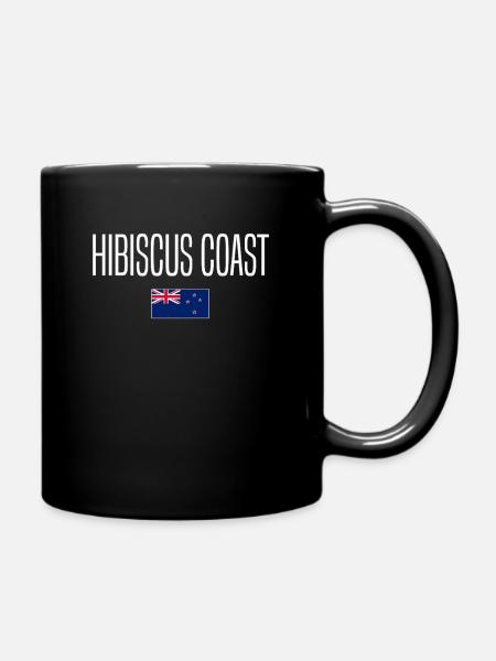 Hibiscus Coast Neuseeland - Tasse einfarbig - Schwarz