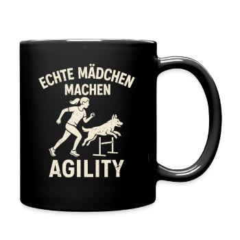 Agilité Sports canins Entraînement Haies Amis à quatre pattes - Mug uni - noir - Droite