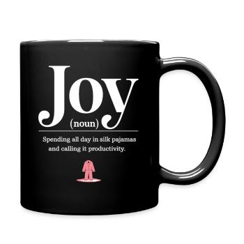 Joy – Pyjama Day Definition - Full Colour Mug - black - Right