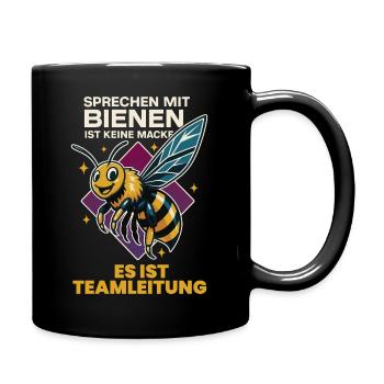 Talking to bees is not a quirk beekeeper - Full Colour Mug - black - Right