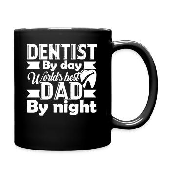 Dentist Dentist Dad - Full Colour Mug - black - Right