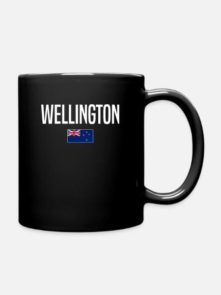 Wellington, New Zealand - Full Colour Mug - black