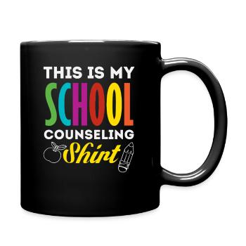 Das Ist Mein Schulberater Shirt - Tasse einfarbig - Schwarz - Rechts