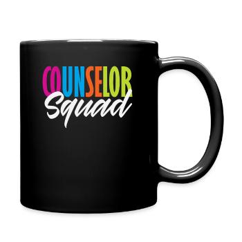 Schulberater Squad Farbenfrohes Team - Tasse einfarbig - Schwarz - Rechts
