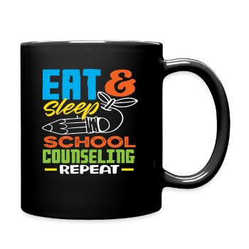 Manger Dormir Counseling Scolaire Motivation Répétée - Mug uni - noir - Droite