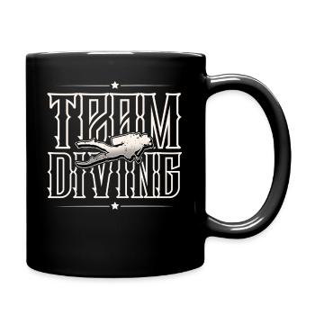 Team Diving - Full Colour Mug - black - Right