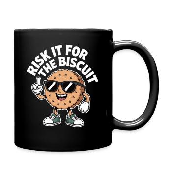 Riskier’s for the Cookie – Chemise à biscuits drôle - Mug uni - noir - Droite