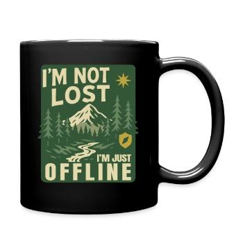 Ich Bin Nicht Verloren, Ich Bin Nur Offline - Tasse einfarbig - Schwarz - Rechts