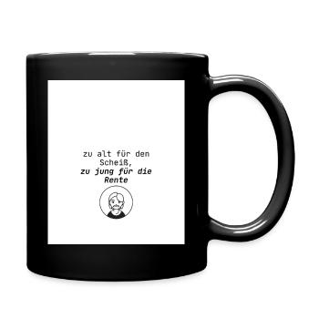 Age Sayings Humor Design - Full Colour Mug - black - Right