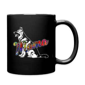 Belgian Malinois Mama - Full Colour Mug - black - Right