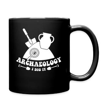 Archeologist Archeology I Dig It - Full Colour Mug - black - Right