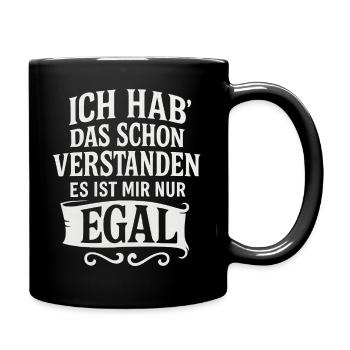 J’ai déjà compris ça, je m’en fiche - Mug uni - noir - Droite