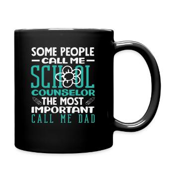 Manche Nennen Mich Schulberater Papa - Tasse einfarbig - Schwarz - Rechts