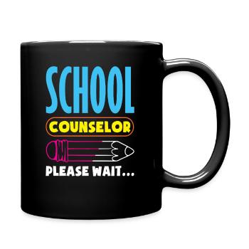 Schulberater Bitte Warten Kreativ - Tasse einfarbig - Schwarz - Rechts