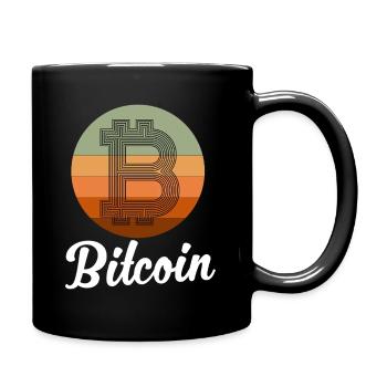 Bitcoin Shirt for Crypto Fans - Full Colour Mug - black - Right