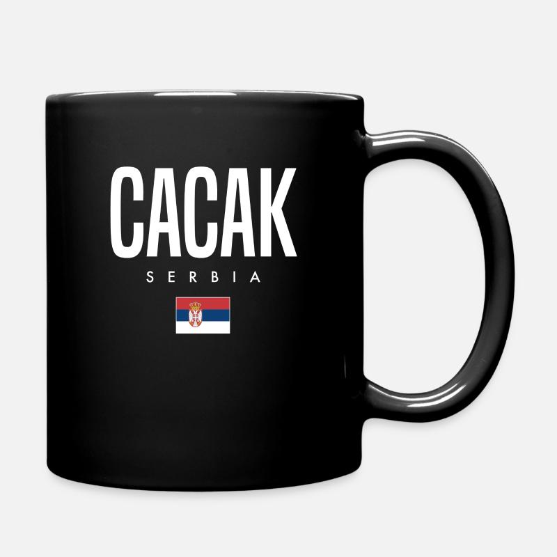 Cacak Serbien - Tasse einfarbig - Schwarz