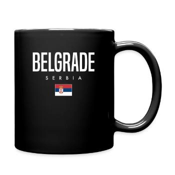 Belgrad Serbien - Tasse einfarbig - Schwarz - Rechts