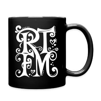 RTFM – Changeable Nerd Statement as a Vector - Full Colour Mug - black - Right
