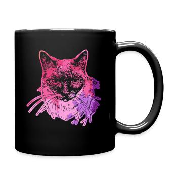 Siamese Cat Siamese Cat Colorful - Full Colour Mug - black - Right