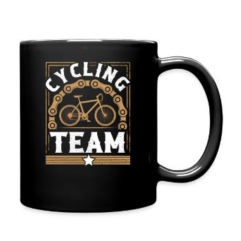 Fahrrad Radfahren Team - Tasse einfarbig - Schwarz - Rechts