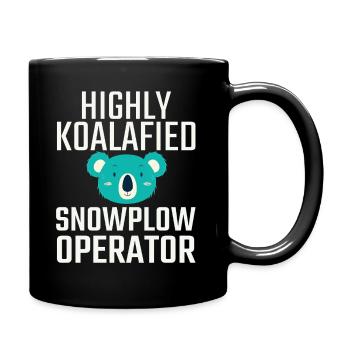 Snowplow Operator Koalafied - Full Colour Mug - black - Right