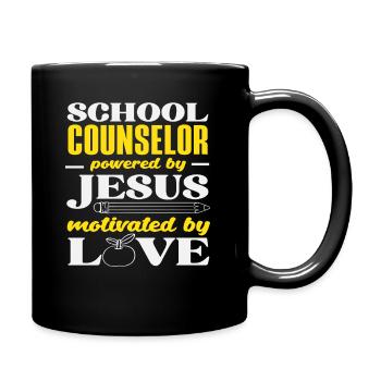 Schulberater Von Jesus Angetrieben Und Liebe - Tasse einfarbig - Schwarz - Rechts