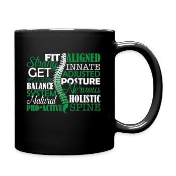 Chiropractor Things About Chiropractor - Full Colour Mug - black - Right