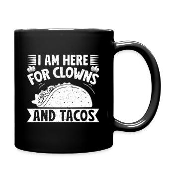 Circus Graphic Clowns & Tacos Gifts - Tasse einfarbig - Schwarz - Rechts