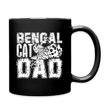 Bengal Cat Bengal Cat Dad - Full Colour Mug - black - Right