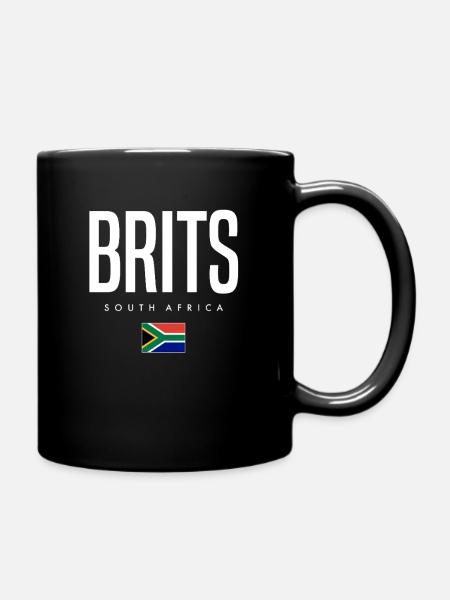 Brits Südafrika - Tasse einfarbig - Schwarz