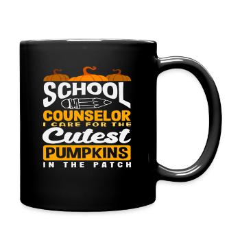 Schulberater Kümmern Um Die Süßesten Kürbisse - Tasse einfarbig - Schwarz - Rechts