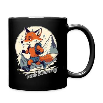 Trail running - Full Colour Mug - black - Right