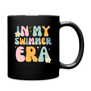 In My Swimmer Era - Swim Swimmers Swimming Pool - Full Colour Mug - black - Right