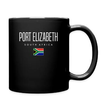 Port Elizabeth Südafrika - Tasse einfarbig - Schwarz - Rechts