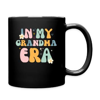 In My Grandma Era – Retro Vibes & Cozy Love - Tasse einfarbig - Schwarz - Rechts