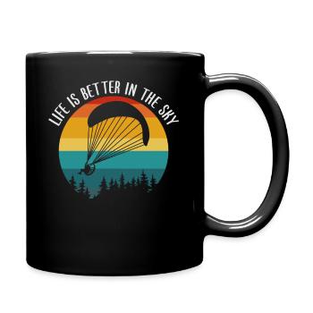Pilote de paramoteur – Aventure dans le ciel - Mug uni - noir - Droite