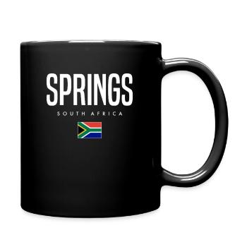 Springs Südafrika - Tasse einfarbig - Schwarz - Rechts