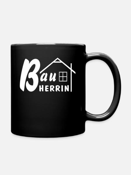 BAUHERRIN - Tasse einfarbig - Schwarz