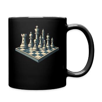 Chess Player Board Game Men Women - Full Colour Mug - black - Right