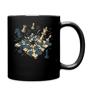Joueur d’échecs Jeu de société Hommes Femmes - Mug uni - noir - Droite