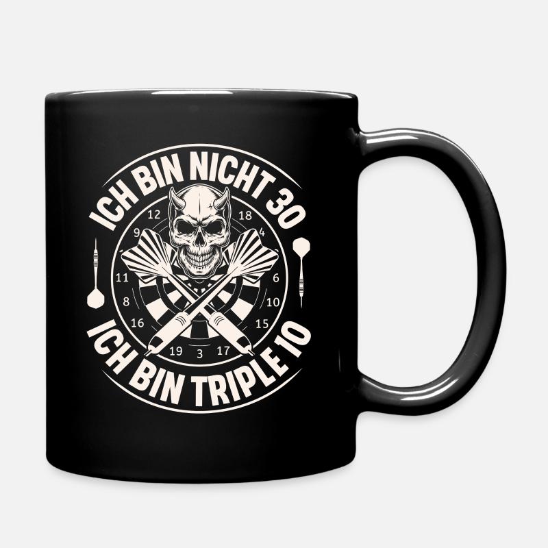 Darts - Tasse einfarbig - Schwarz