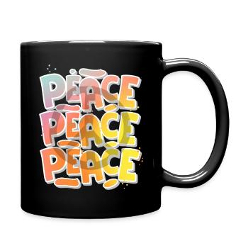 Peace - Full Colour Mug - black - Right