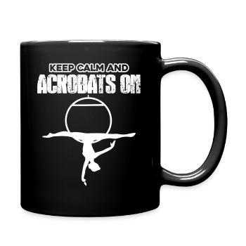 Acrobat Keep Calm And Acrobat - Full Colour Mug - black - Right