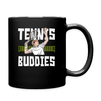 Tennis Player Tennis Buddies Artwork - Full Colour Mug - black - Right