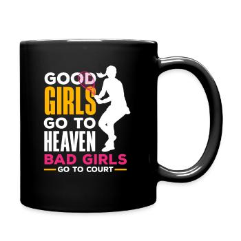 Tennis Players: Good Girls Sky, Bad - Full Colour Mug - black - Right